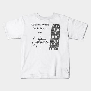 "Mason's Legacy: Eternity in Stone" Kids T-Shirt